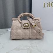 Dior Jolie Top Handle Mini Bag Pink 18.5x13x8.5cm - 1