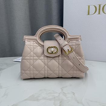 Dior Jolie Top Handle Mini Bag Pink 18.5x13x8.5cm