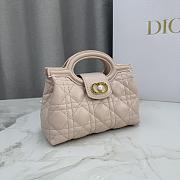 Dior Jolie Top Handle Mini Bag Pink 18.5x13x8.5cm - 4