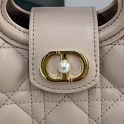 Dior Jolie Top Handle Mini Bag Pink 18.5x13x8.5cm - 2