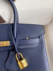 Hermes Birkin 25 Navy Blue Togo Gold 25cm - 2