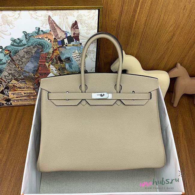 Hermes Birkin 30 Beige Togo Silver 30cm - 1