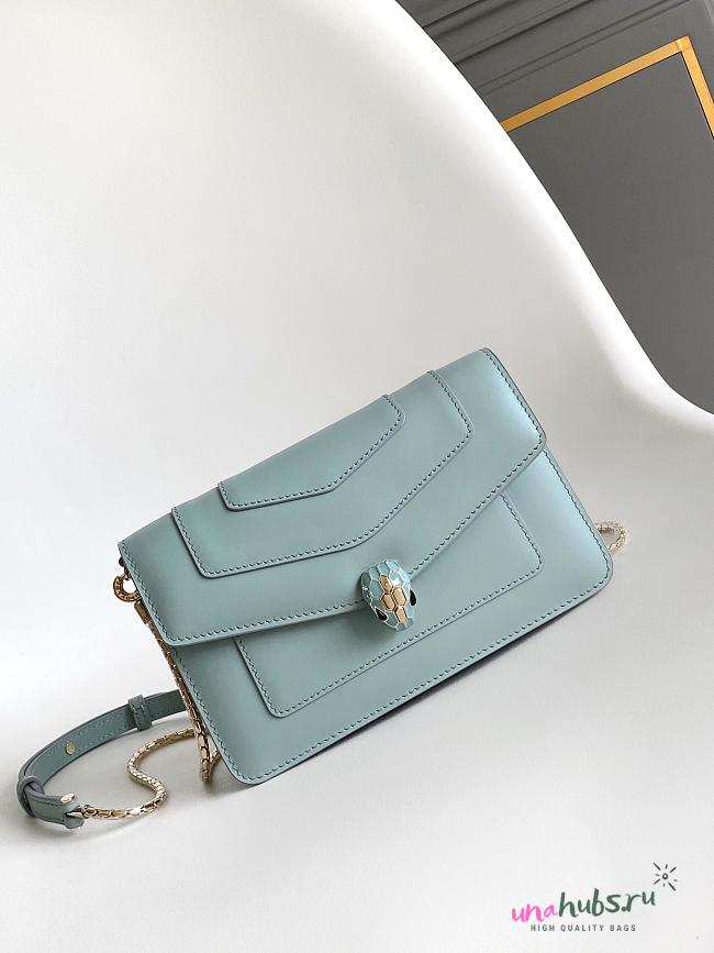 Bvlgari Serpenti Bag Light Blue 20x12x4.5cm - 1