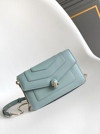 Bvlgari Serpenti Bag Light Blue 20x12x4.5cm