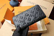 Louis Vuitton LV Zippy Wallet Black 19.5x10.5x2.5cm - 3