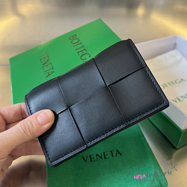 Bottega Veneta Black Wallet 12.5x7.5cm - 1