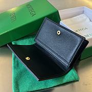 Bottega Veneta Black Wallet 12.5x7.5cm - 2