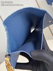 Louis Vuitton Wallet Denim Blue 12x9x2cm - 4