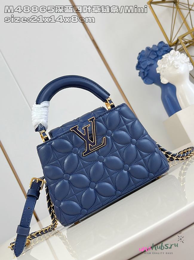 Louis Vuitton LV Mini Capucines Blue 21cm - 1