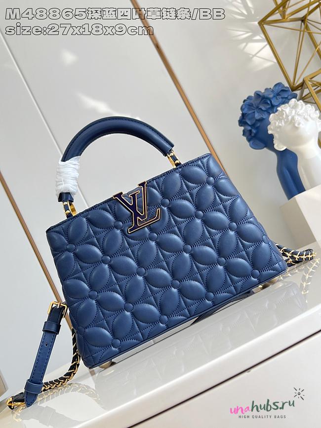 Louis Vuitton LV Capucines BB Blue 27cm - 1