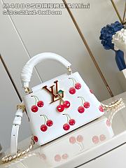 Louis Vuitton LV Mini Capucines White Cherry 21cm - 1