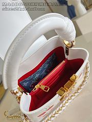 Louis Vuitton LV Mini Capucines White Cherry 21cm - 3