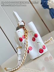 Louis Vuitton LV Mini Capucines White Cherry 21cm - 2