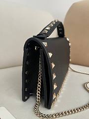 Valentino Rockstud Wallet With Chain Black 20x4.5x11.5cm - 4