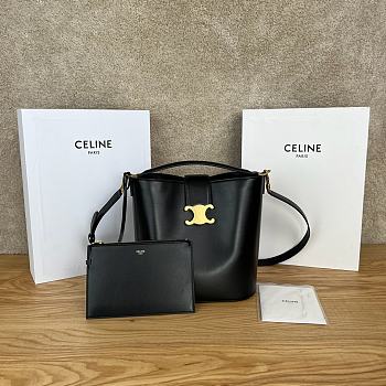 Celine Bucket Bag Black 28x24x16cm