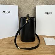 Celine Bucket Bag Black 28x24x16cm - 4