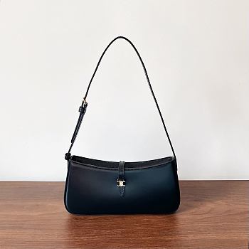 Celine Tina Shoulder Bag Black 25x11.5x2.5cm
