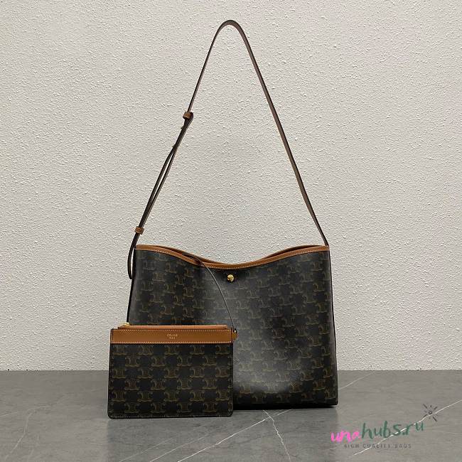 Celine Soft Shopper Bag Canvas 32.5x24.5x14cm - 1