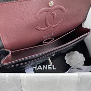 Chanel Medium Flap Bag Black Caviar Silver 25cm - 5