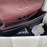Chanel Medium Flap Bag Black Lambkin Gold 25cm - 2
