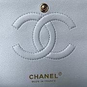 Chanel Medium Flap Bag White Caviar Gold 25cm - 5