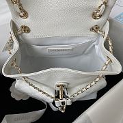 Chanel Backpack Caviar White Gold 21x20x12cm - 4