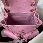 Chanel Backpack Caviar Pink Gold 21x20x12cm - 2