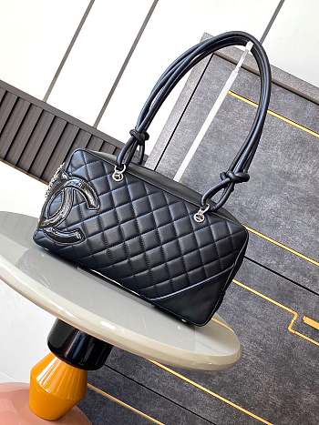 Chanel Cambon Bag Black 27x15x10cm