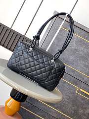 Chanel Cambon Bag Black 27x15x10cm - 3
