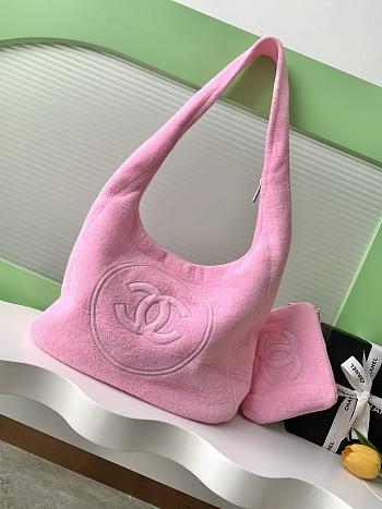 Chanel Coco Beach Bag Pink 38x58x20cm