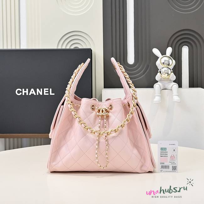 Chanel 25 Small Handbag Pink 30x26x14cm - 1