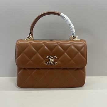 Chanel Trendy Handle Tan Gold 25cm