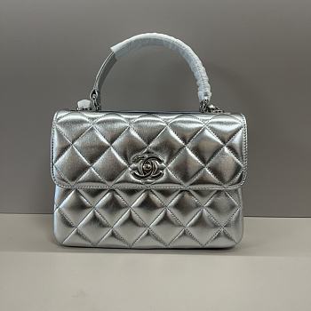 Chanel Trendy Handle Silver 25cm