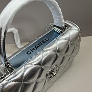 Chanel Trendy Handle Silver 25cm - 3