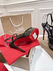 Christian Louboutin So Jenlove Alta 150 Black Patent - 2