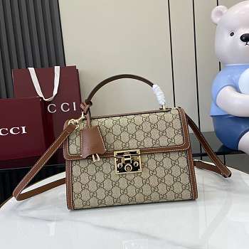 Gucci Medium Padlock Bag Brown 26x18x11.5cm