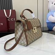 Gucci Medium Padlock Bag Brown 26x18x11.5cm - 5