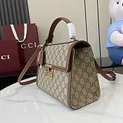 Gucci Medium Padlock Bag Brown 26x18x11.5cm - 4