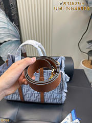 Fendi Summer Tote Blue denim 37x29x16cm - 5