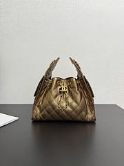 Chanel 25 Small Handbag Calfskin Gold 30x26x14cm - 3