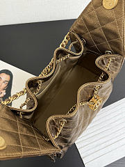 Chanel 25 Small Handbag Calfskin Gold 30x26x14cm - 2