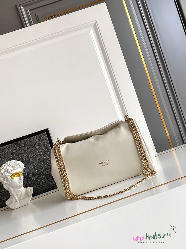 Prada Tumulte Small White Bag 24x13x13cm - 1