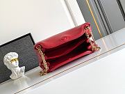 Prada Tumulte Small Red Bag 24x13x13cm - 5