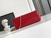 Prada Tumulte Small Red Bag 24x13x13cm - 2