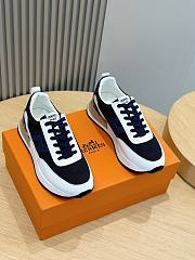 Hermes Bounce White Navy Sneaker - 3