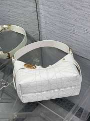 Dior Medium Voyage Bag Powder White Flat 28x18x12cm - 4