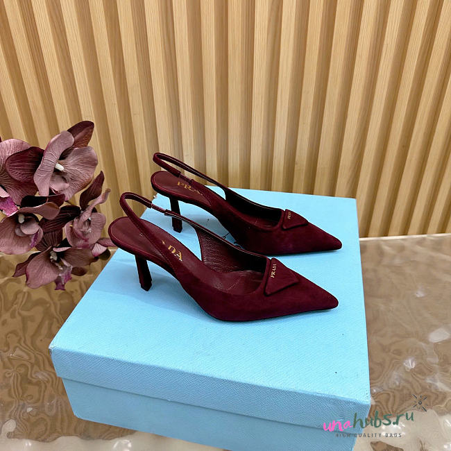 Prada Red Wine Heel 8.5cm - 1
