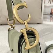 Dior Saddle With Strap Green Gold 25cm - 5