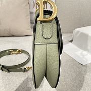 Dior Saddle With Strap Green Gold 25cm - 4