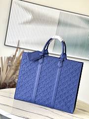 Louis Vuitton LV Sac Plat 24H Blue 41x33x14cm - 1